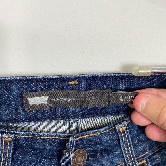 Levi’s Legging Jeans Womens Size 27 Skinny Fit Medium Wash Denim Pants - Picture 5 of 7